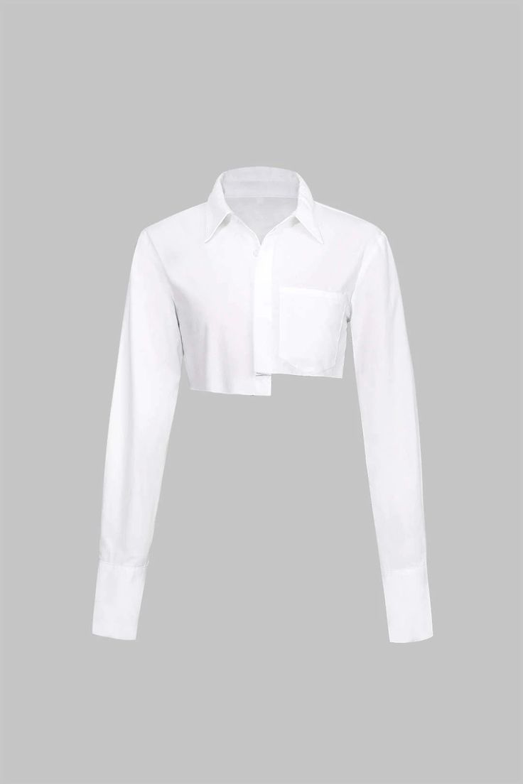 Camisa Cropped Alfaiataria